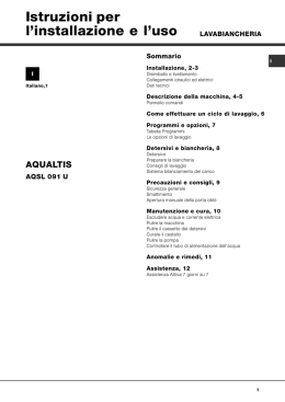 Istruzioni per l`installazione e l`uso - hotpoint