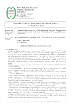 Parco Naturale del Sasso - Ente Parco Sasso Simone e Simoncello