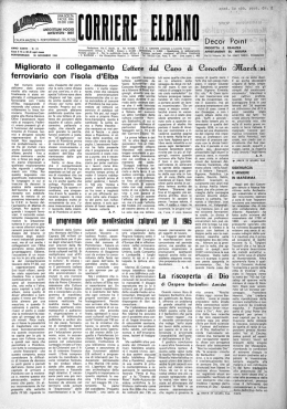 lCALATA MAZZINI. 9 - PORTOFERRAIO -TEL. 9l?135