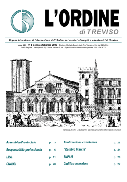 L`Ordine di Treviso n. 1 anno 2005