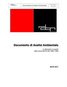 Documento di Analisi Ambientale