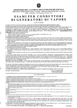 bando esami 2012 - Comune di BORGOLAVEZZARO (NO)