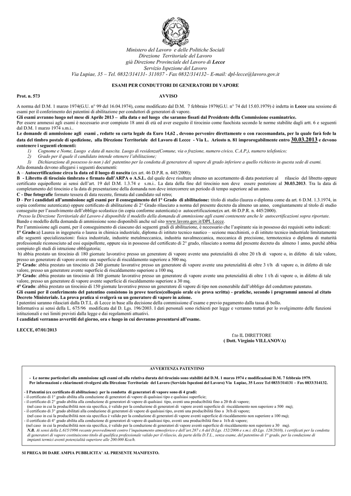 Tirocinio fuochista