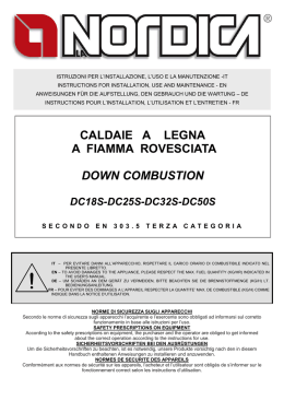 DC18S-25S-32S-50S - Certificazione energetica