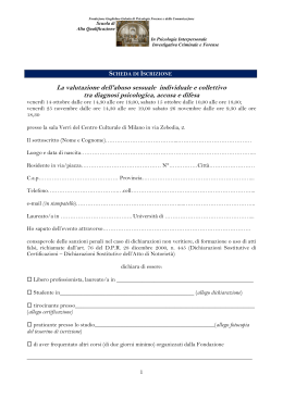scheda di iscrizione uv - Consiglio dell`Ordine degli Avvocati di Torino