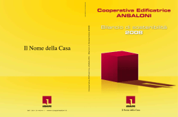 Identit&agrave; sociale - Cooperativa Edificatrice Ansaloni