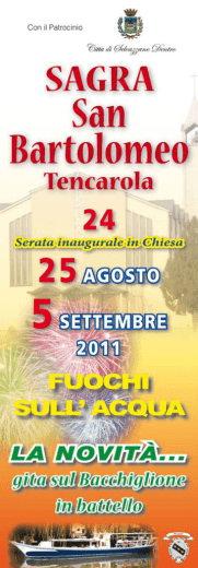 Page 1 Con il Patrocinio SAGRA Son n Bartolomeo&ldquo; Tencarola 24