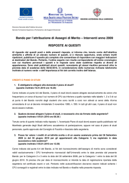 Risposte ai quesiti [file] - Regione Autonoma della Sardegna