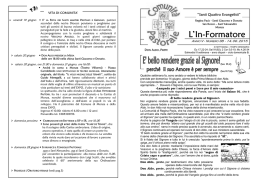 L`In-Formatore - Santi Quattro Evangelisti