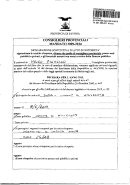 Dichiarazione cariche ed incarichi - Trasparenza della Pa: le nuove