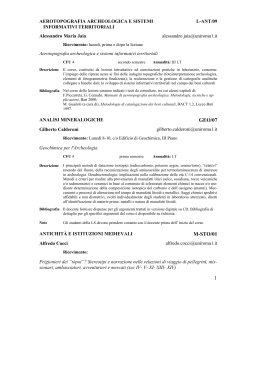 moduli - Facoltà di Scienze Umanistiche