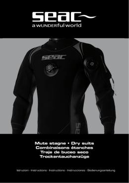 Mute stagne &bull; Dry suits Combinaisons &eacute;tanches Traje