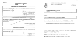 ORIGINALE DETERMINAZIONE DEL : 24/11/2014 NUMERO : 89 IL