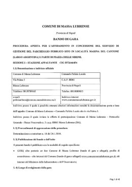 Bando_gara_parcheggio - Comune di Massa Lubrense