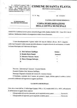 Ai si dell`art.55, comma 5° della Legge n. 142/90, recepito dalla L.R.