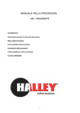 manuale della procedura an - anagrafe