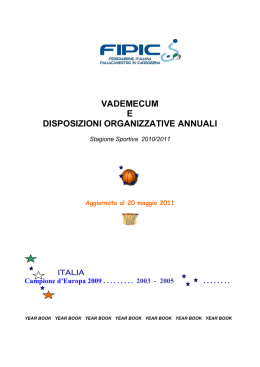 Vademecum e DOA - 2010-2011 - agg 20-05-2011