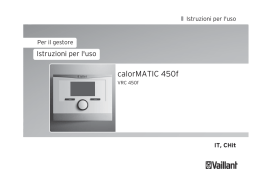 Istruzioni d`uso calorMATIC 450f