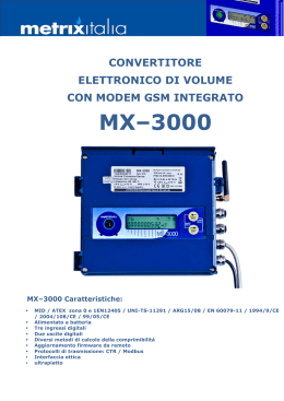 MX–3000 - Watergas