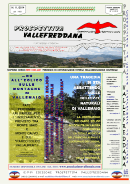 Novembre 2014 - Associazione Vallemaio