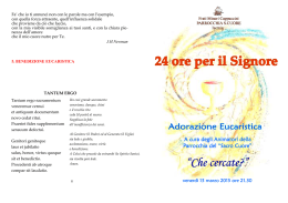 scarica il libretto - Parrocchia Sacro Cuore Isernia