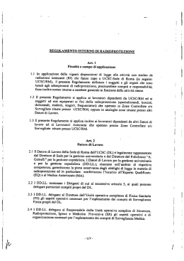 regolamento interno di radioprotezione