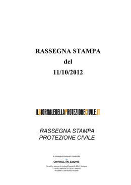La Gazzetta di Modena - Il Giornale della Protezione Civile
