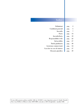 Indice - Sito Personale rimosso