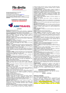 Condizioni di Assicurazione AMITRAVEL 6002002552 A