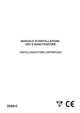 manuale di installazione, uso e manutenzione