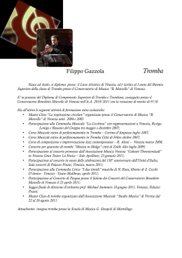 Filippo Gazzola - Scuola Di Musica Sinopoli