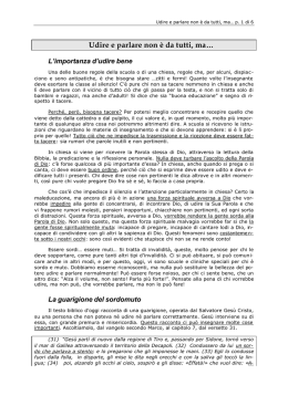 Udire e parlare non &egrave; da tutti, ma&hellip;