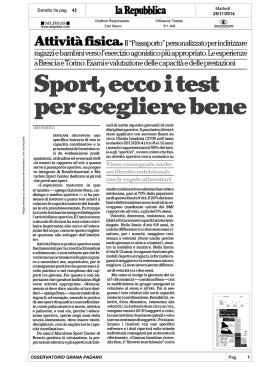 Estratto da pag. 42 la Martedi - Educazione Nutrizionale Grana