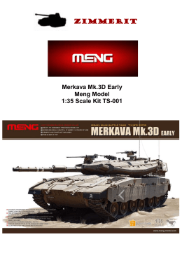 ZimmeriT Merkava Mk.3D Early Meng Model 1:35 Scale Kit TS-001