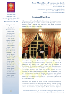 Serata del Presidente - Rotary Club Brescia Moretto