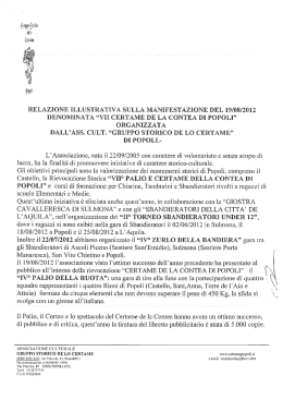 Relazione - Consiglio regionale dell`Abruzzo