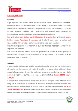 Ispezioni e sanzioni - Provincia di Torino