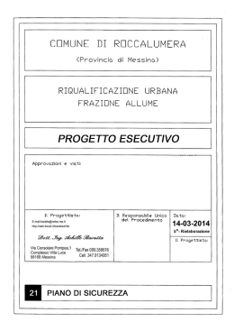 TAV 21 Piano di sicurezza