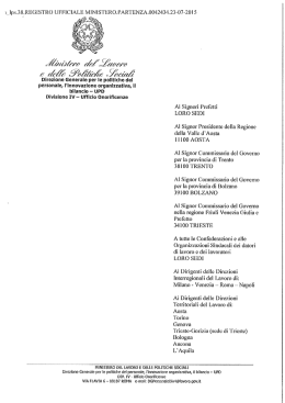 Direzione Generale perle politiche del