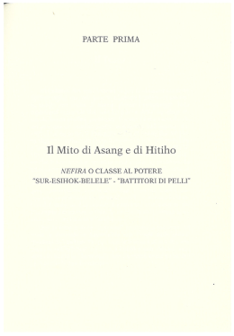Il Mito di Asang e di Hitiho