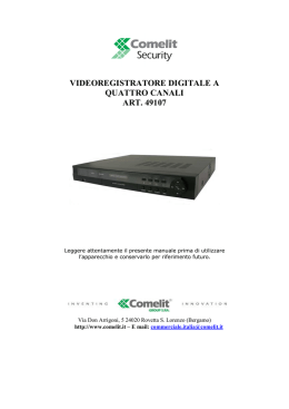 videoregistratore digitale a quattro canali art. 49107