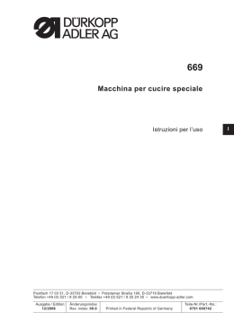 Macchina per cucire speciale - Duerkopp