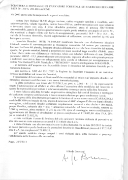FORNITURA E MONTAGGIO DI CARICATORE FORESTALE SU