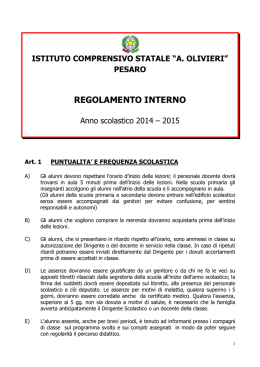 regolamento interno - Provincia di Pesaro e Urbino