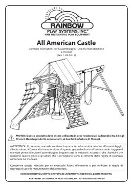 all american castle manuale di istruzione