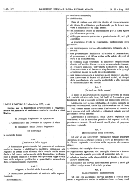 Testo da BUR - Consiglio Regionale del Veneto