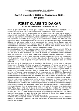 first class to dakar