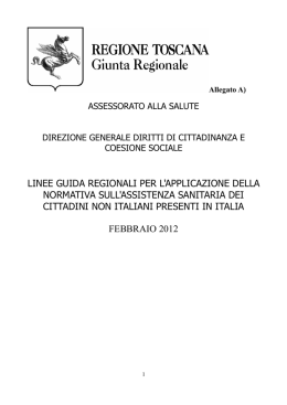 Linee guida regionali - Azienda Usl 4 di Prato