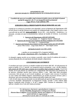 informativa e modulo contributi modifica strumenti di guida