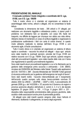 III PRESENTAZIONE DEL MANUALE Il manuale